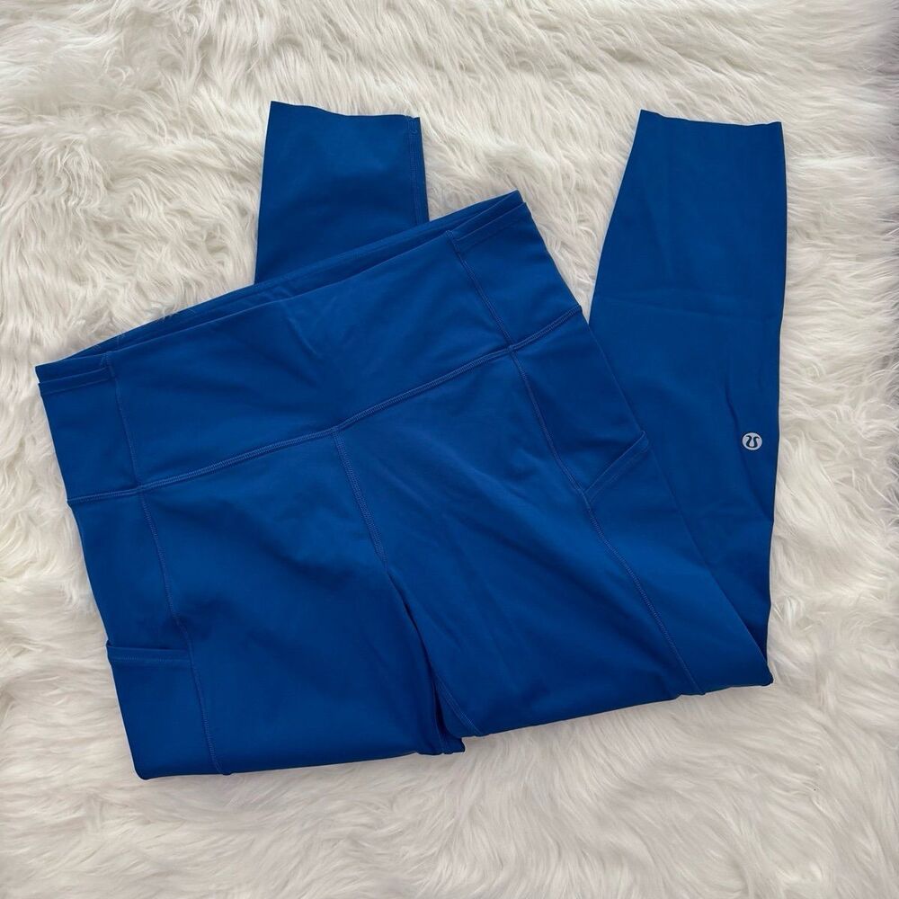 Lululemon Fast and Free High Rise Tight 25" Symphony Blue Size 12